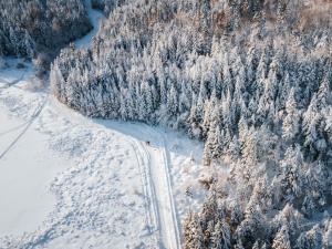 Sentier des Caps de Charlevoix- paysage hivernale