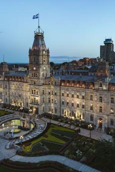 Colline parlementaire vue aérienne