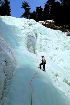 Canyoning-Québec - Ice canyoning, Chute Jean-Larose