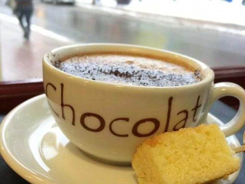 Hot chocolate at Choco Erico