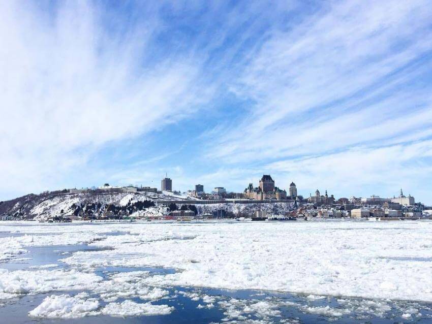Québec-Lévis ferry in winter