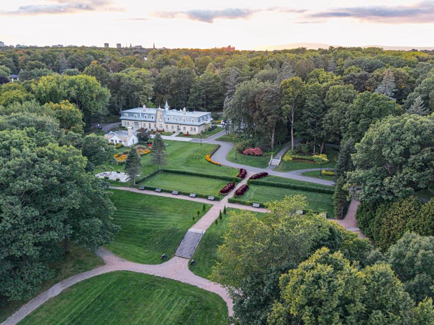 Vue aérienne du Parc du Bois-de-Coulonge 
