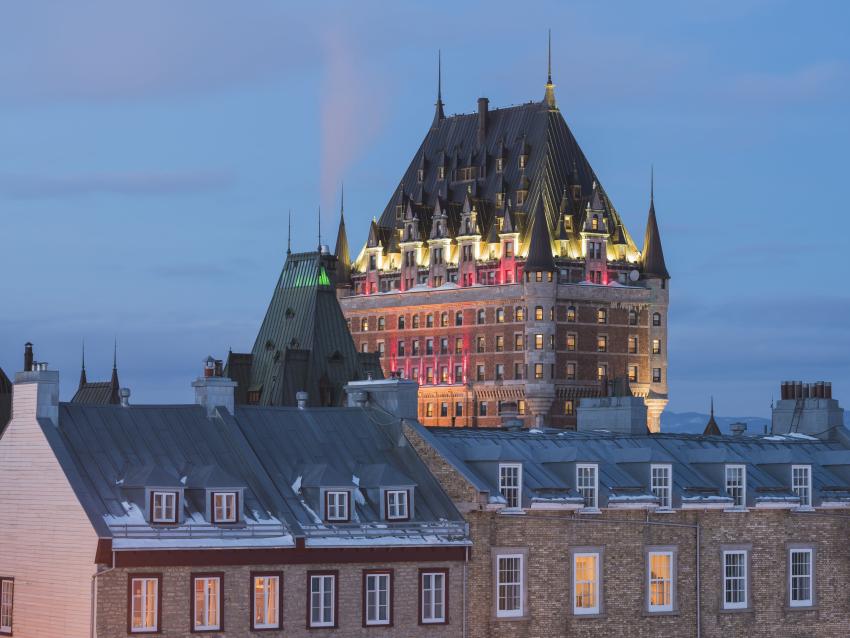 Château Frontenac de soir