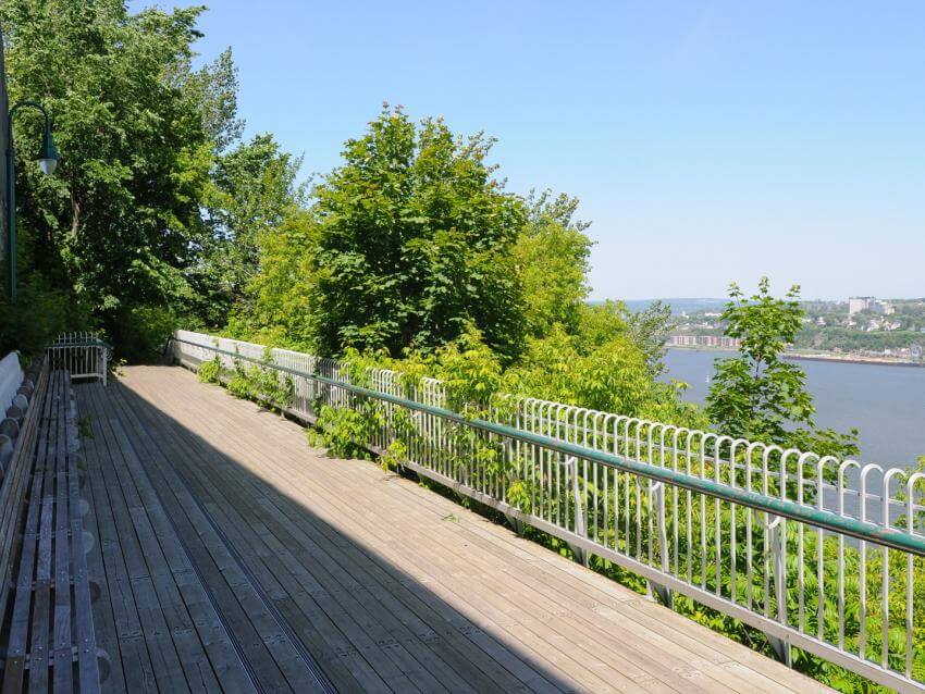 The Governor's Promenade with view of the river