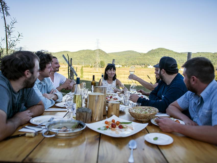 Country table on the Flavour Route in Charlevoix