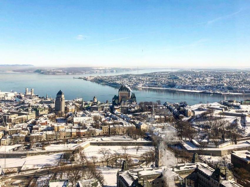 View from Observatoire de Québec in winter