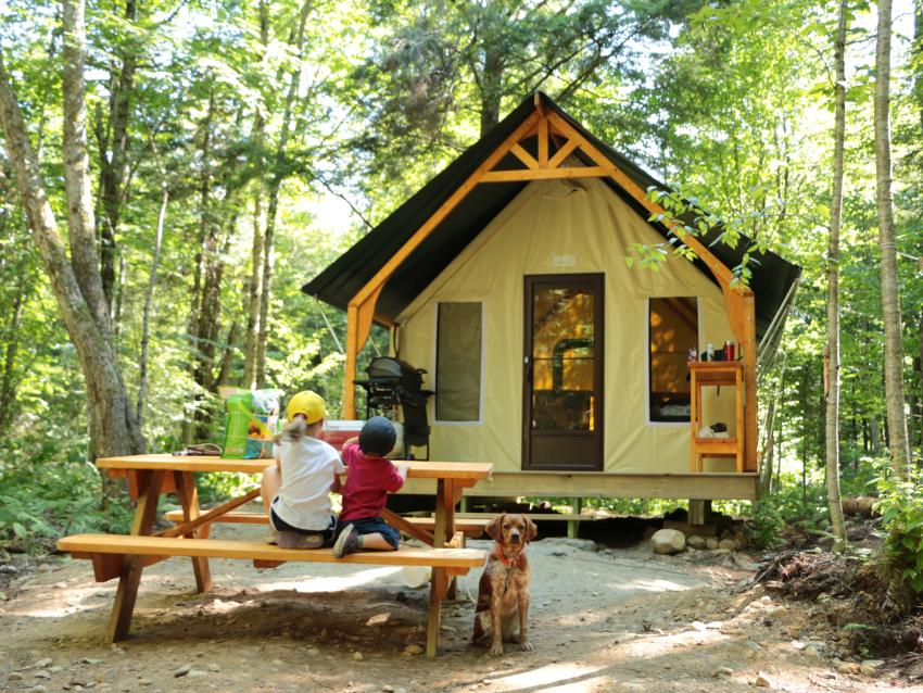 Camping Parc naturel régional de Portneuf - enfants prêt-à-camper