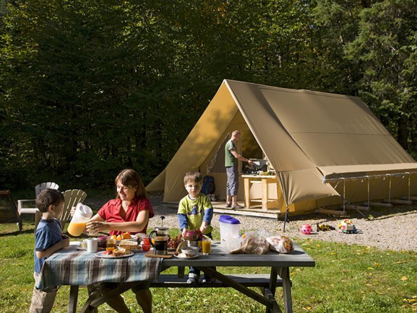 Camping Parc national de la Jacques-Cartier Les Alluvions - Famille en camping