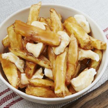 A plate of poutine, Quebec's traditionnal dish