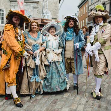 New-France Festival Characters at Place Royale