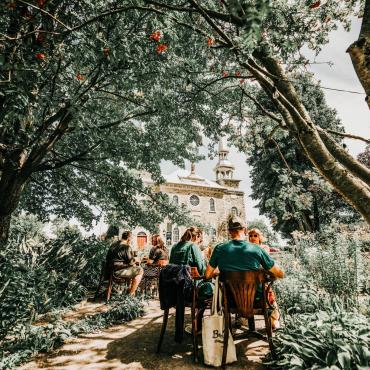 Terrasse de la Dinette du Cap à Deschambault