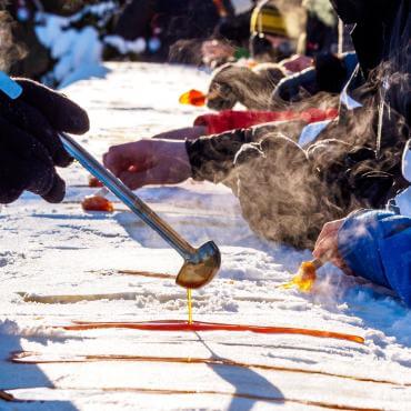Tire sur neige pendant le Carnaval de Québec