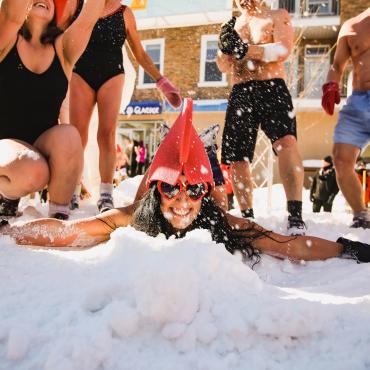Winter Carnival Snow Bath