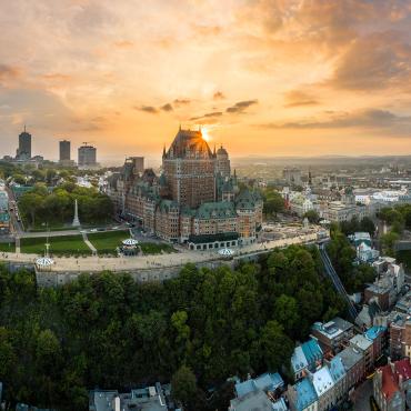 Vue sur la Haute-Ville et la Basse-Ville de Québec
