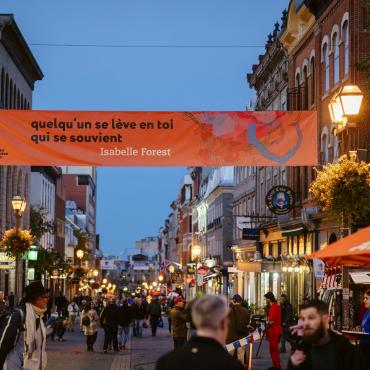 Québec en toutes lettres rue
