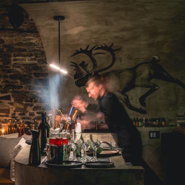 Tanière³ - Voûte Bar avec fresque