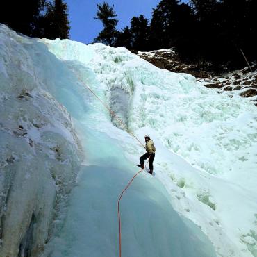 Canyoning-Québec - Ice canyoning, Chute Jean-Larose