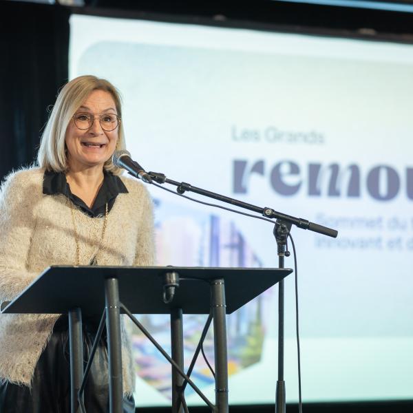 Allocution de Lucie Charland, présidente du Conseil de Destination Québec cité